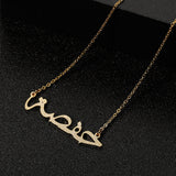 Arabic Frosted Name Necklace